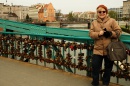 Pamiątkowe zdjęcie na Moście Tumskim.